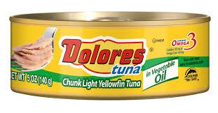 Dolores - Tuna Chunk Light Yellowfin in Vegetables Oil 5oz