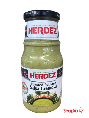 Herdez - Roasted Poblano Salsa Cremosa Medium 15.3oz
